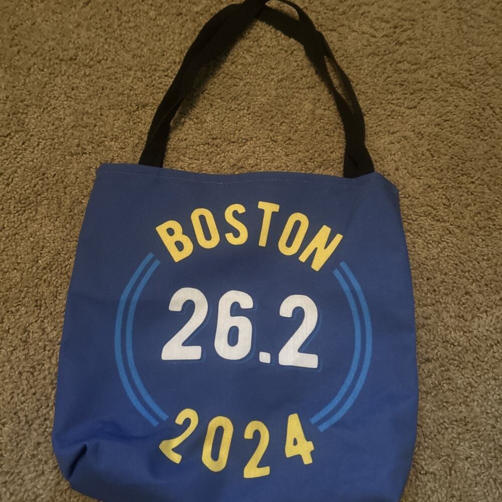 Boston marathon 26.2 2024 Bag Tote New Running Blue New